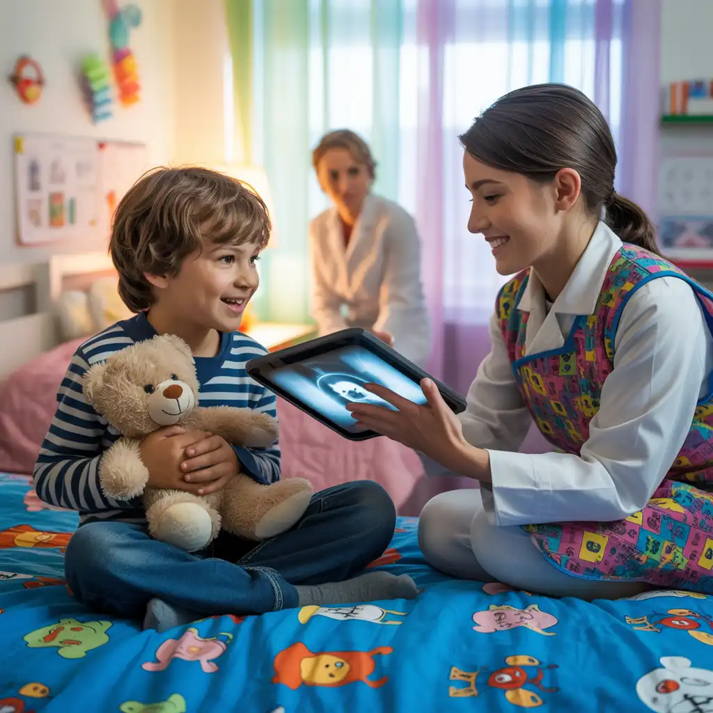 Bambini o persone con ansia degli ambienti ospedalieri